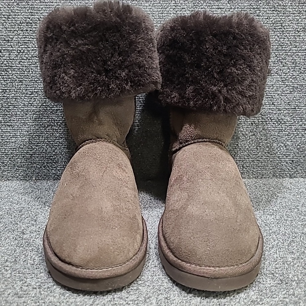 UGG Australia Classic Tall Brown Suede Boots Sheepskin Lining Womens US Size 7 - Picture 3 of 12